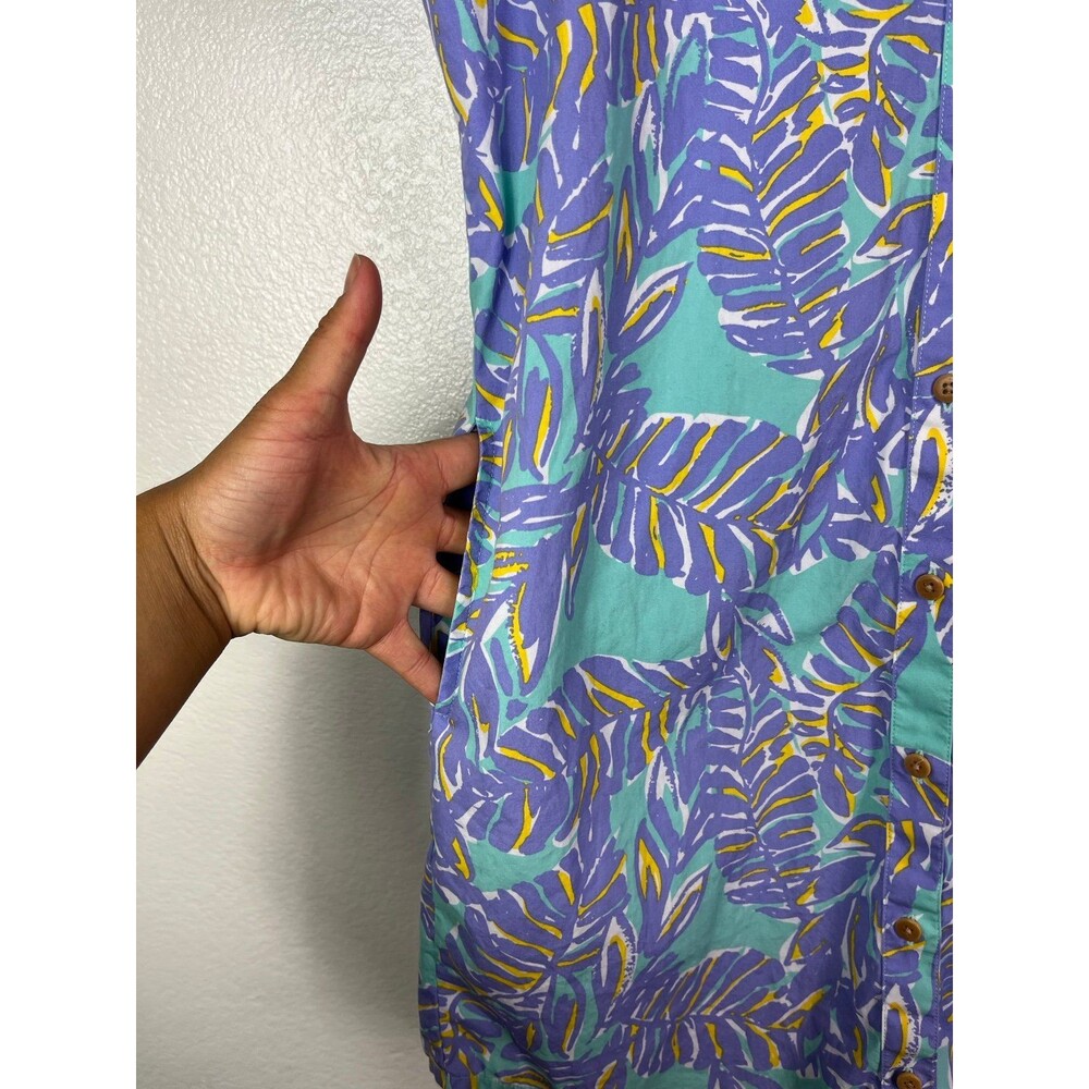 Chubbies button up dress with pockets size medium paradise tropical - Picture 4 of 7